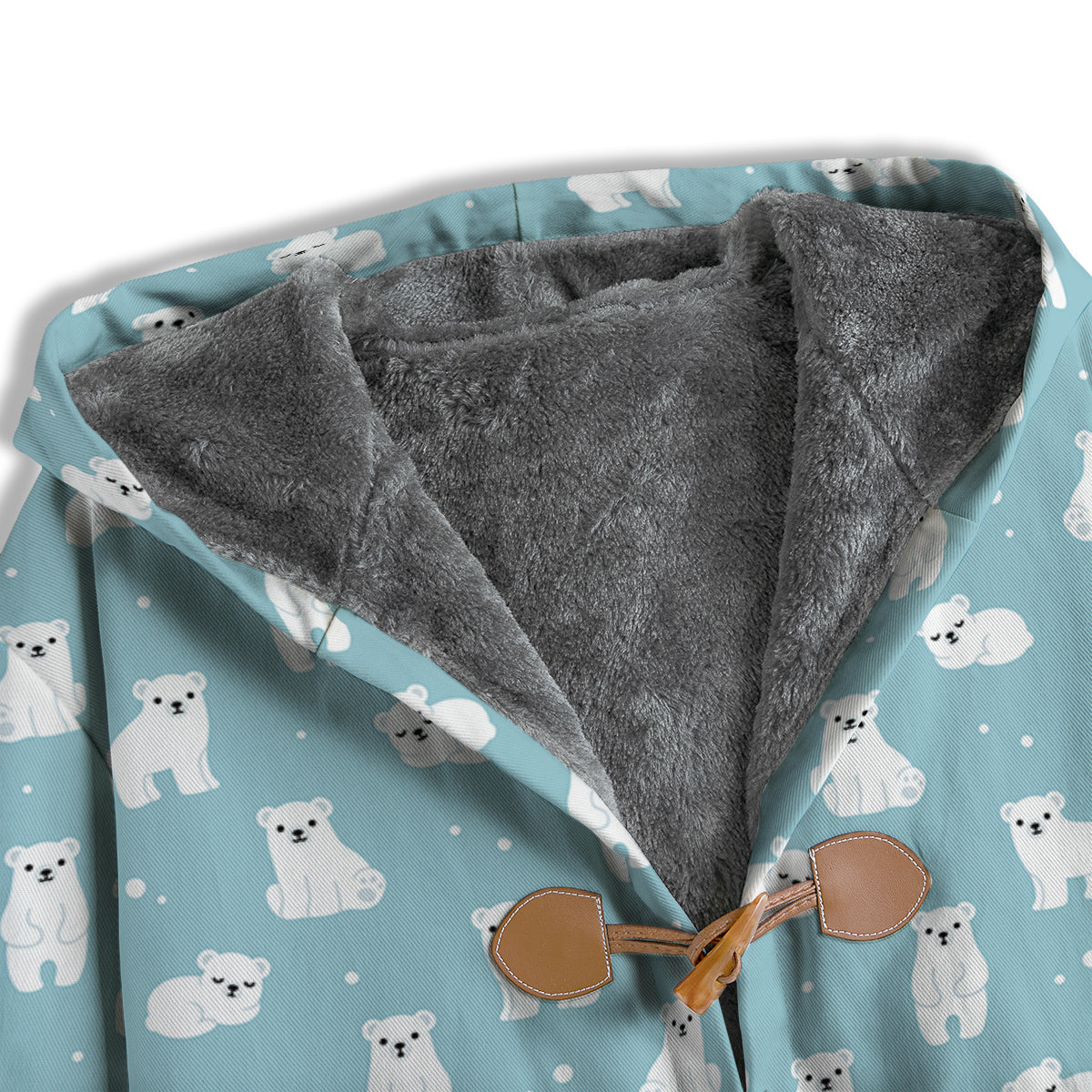 Baby Bear Cartoon Cute Print Pattern Men's Windbreaker Jacket-grizzshop