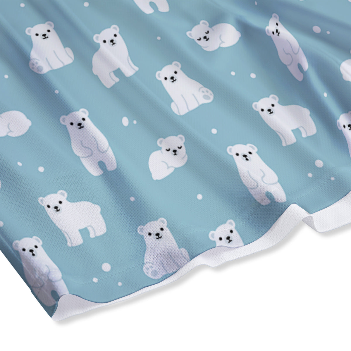 Baby Bear Cartoon Cute Print Pattern Mesh Shorts