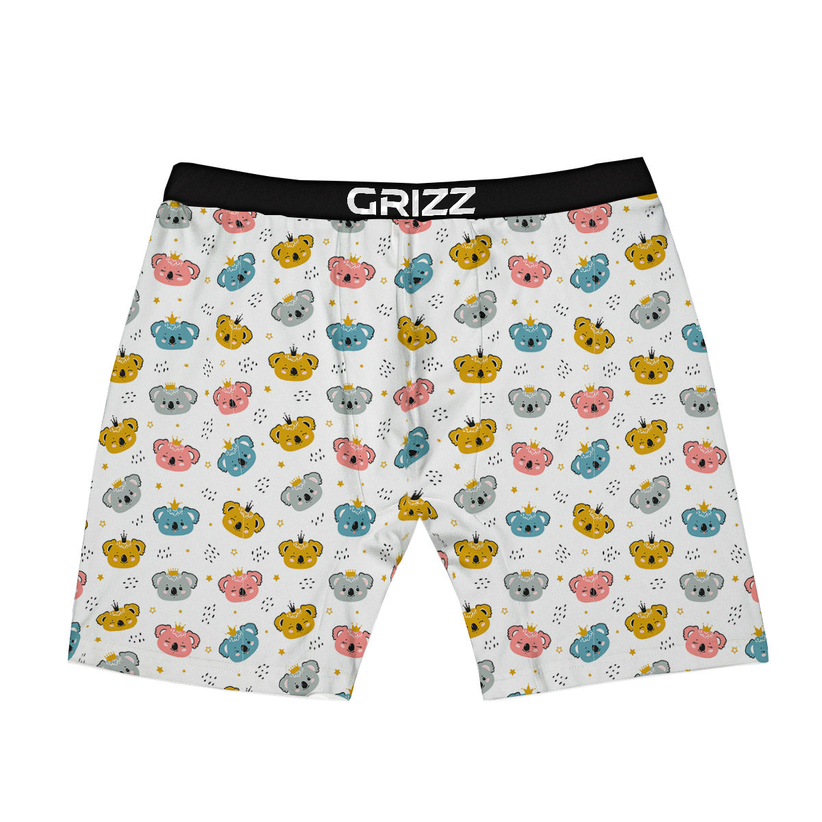 Baby Bear Colorful Cartoon Print Pattern Boxer Briefs-grizzshop
