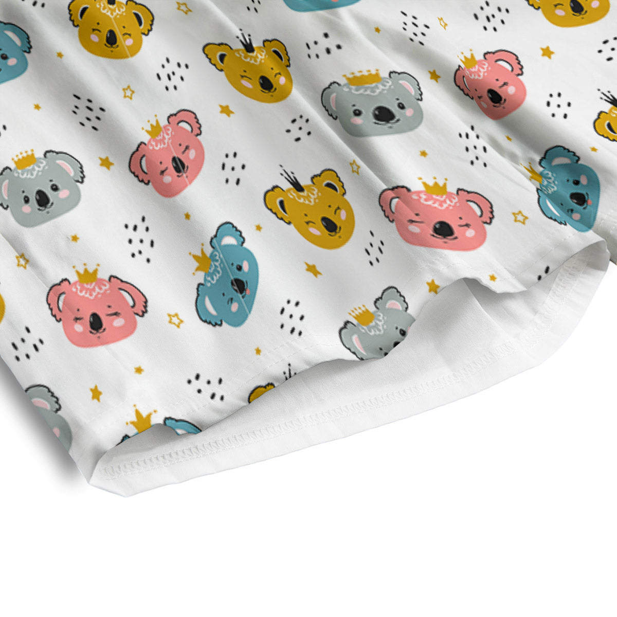 Baby Bear Colorful Cartoon Print Pattern Men's Athletic Shorts