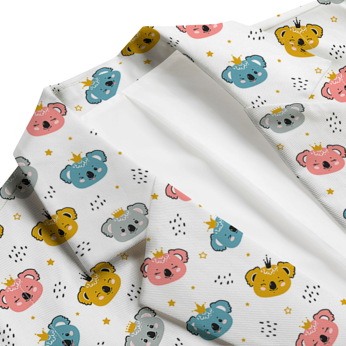 Baby Bear Colorful Cartoon Print Pattern Men's Blazer-grizzshop