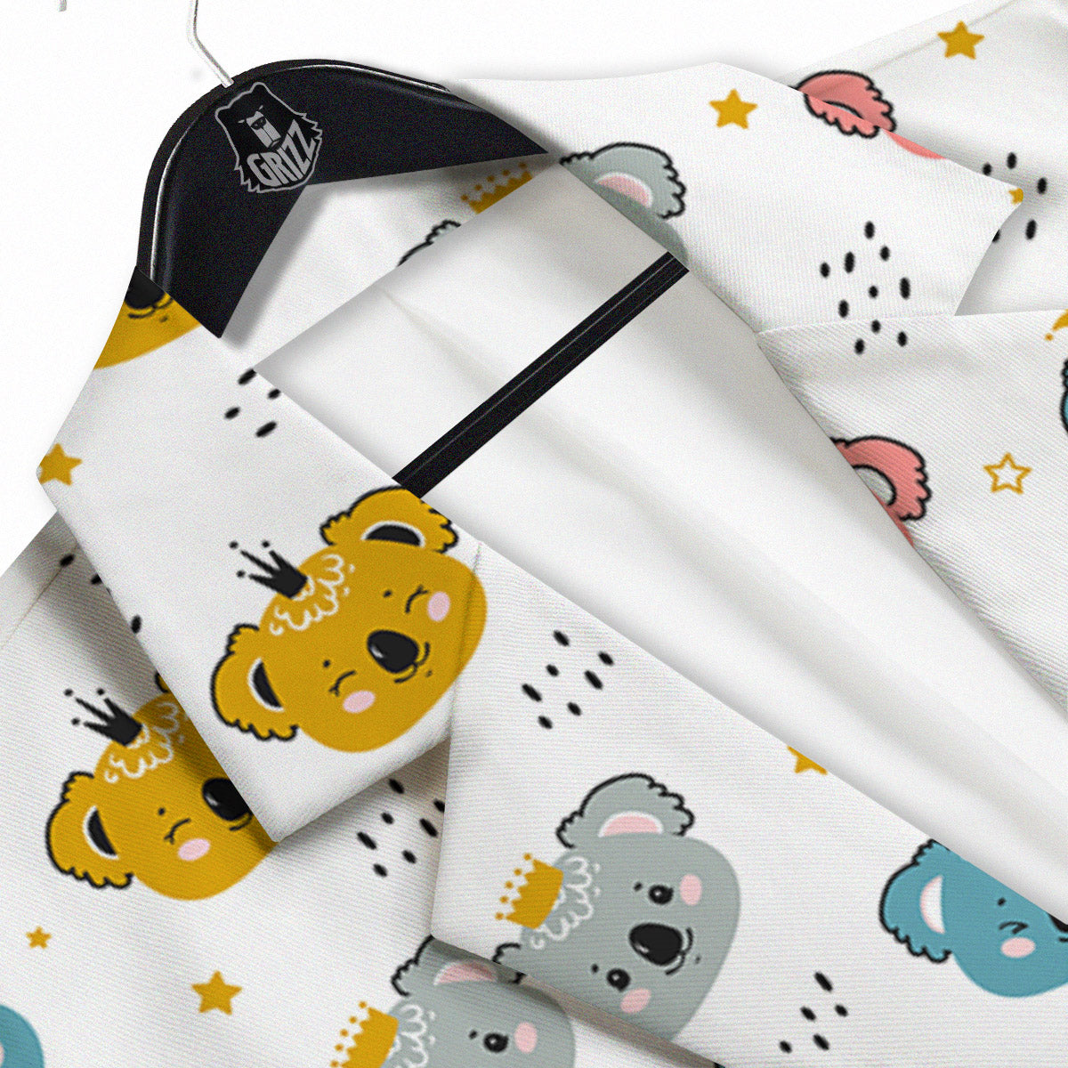 Baby Bear Colorful Cartoon Print Pattern Men's Sport Coat-grizzshop