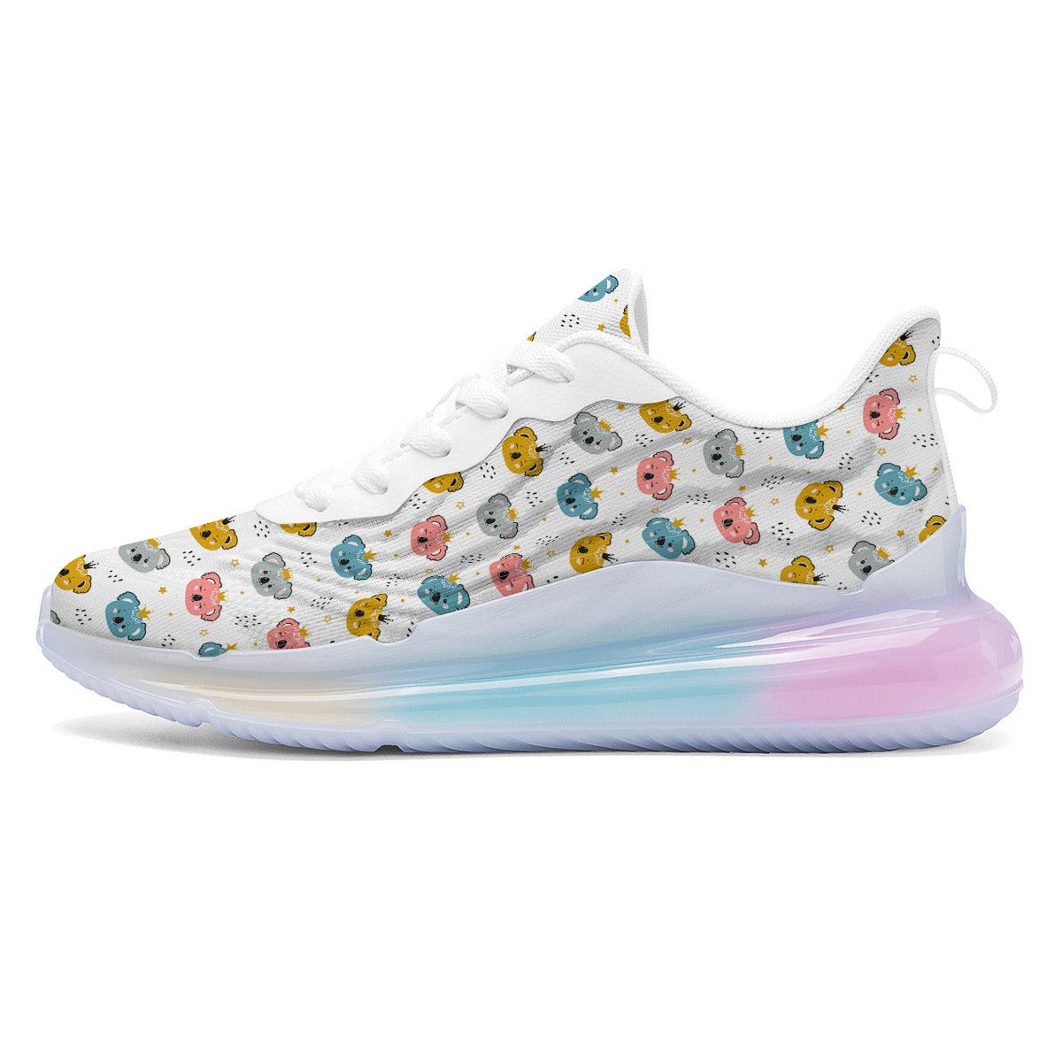 Baby Bear Colorful Cartoon Print Pattern Running Sneakers-grizzshop