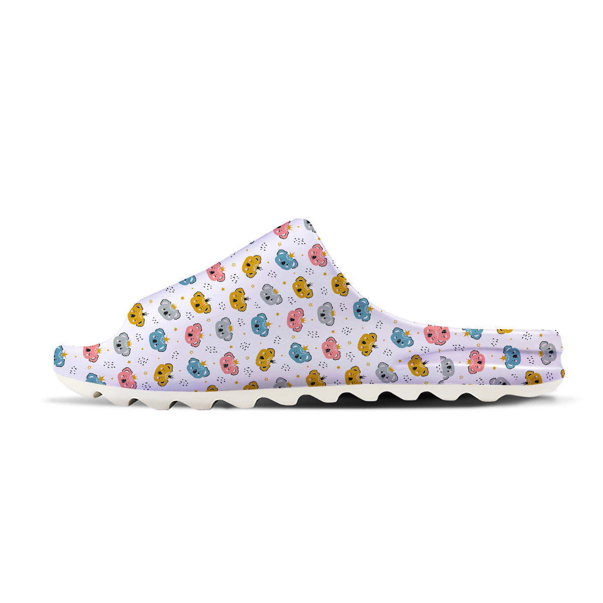 Baby Bear Colorful Cartoon Print Pattern Sandals-grizzshop