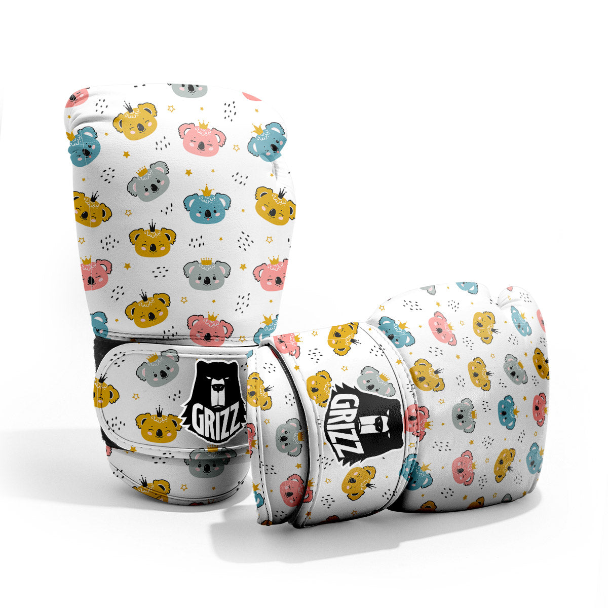 Baby Bear Colorful Cartoon Print Pattern Pro Boxing Glove