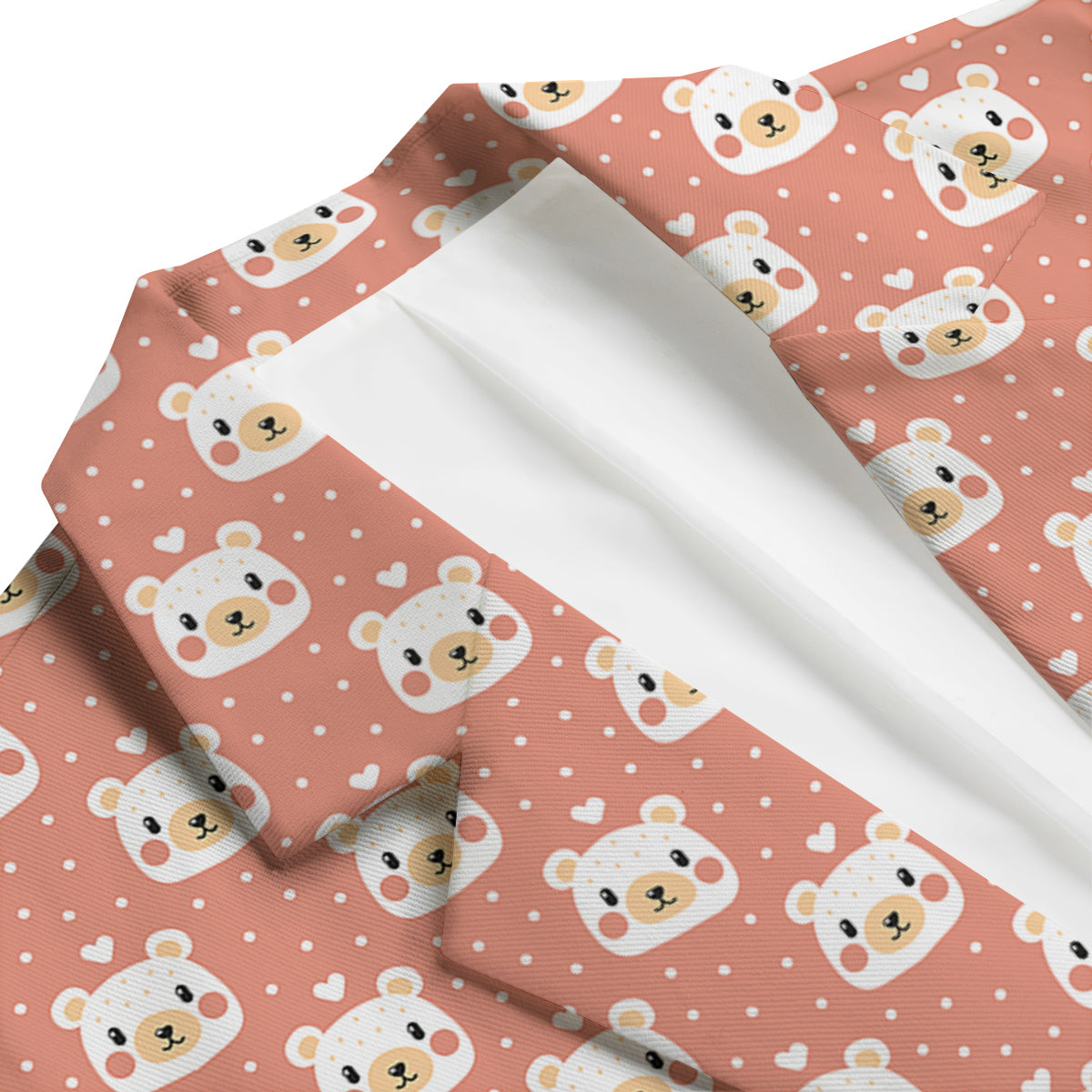 Baby Bear Cute Polka Dot Print Pattern Men's Blazer-grizzshop