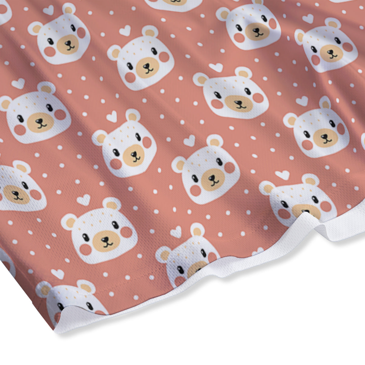 Baby Bear Cute Polka Dot Print Pattern Mesh Shorts