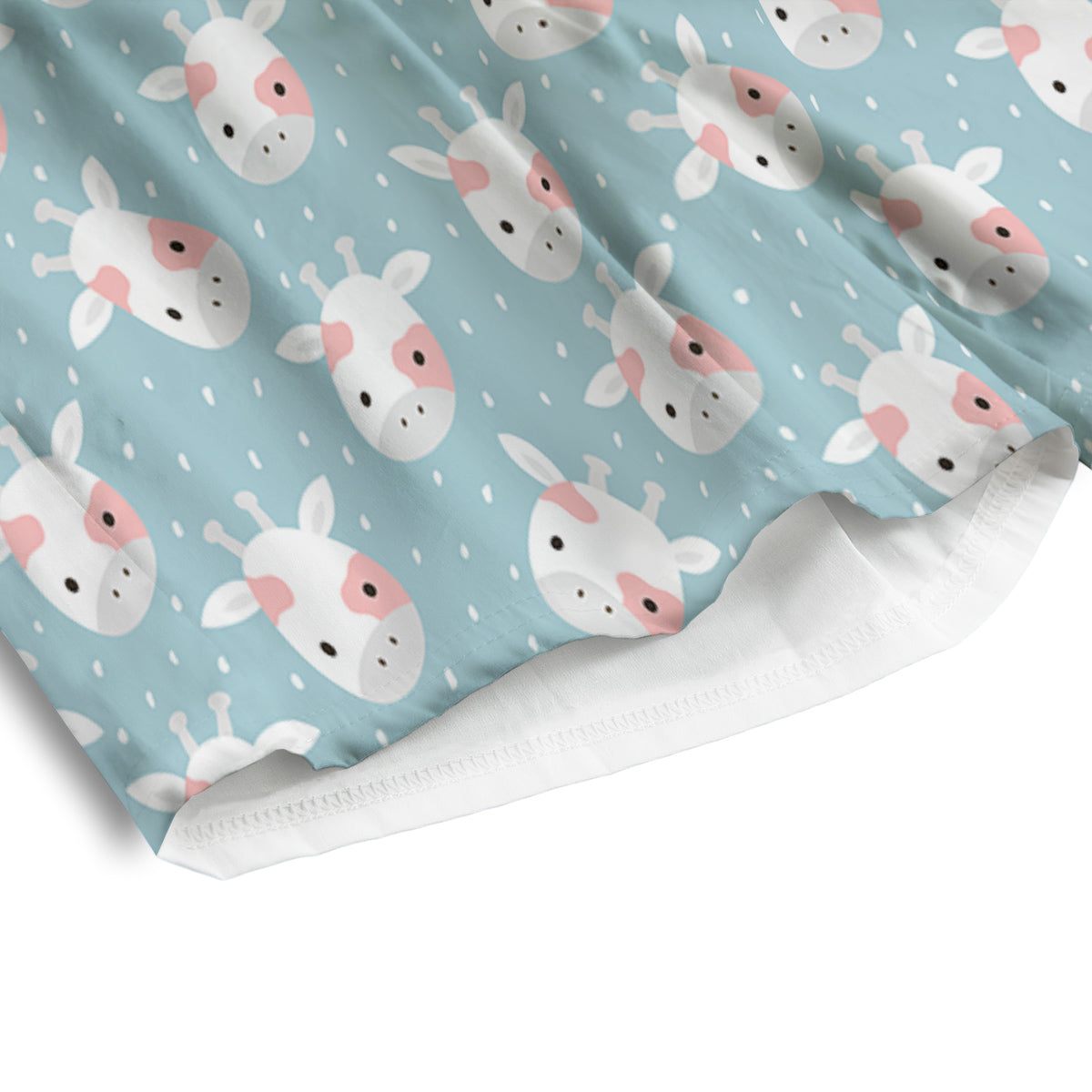 Baby Cow Cartoon Cute Print Pattern Men's Athletic Shorts