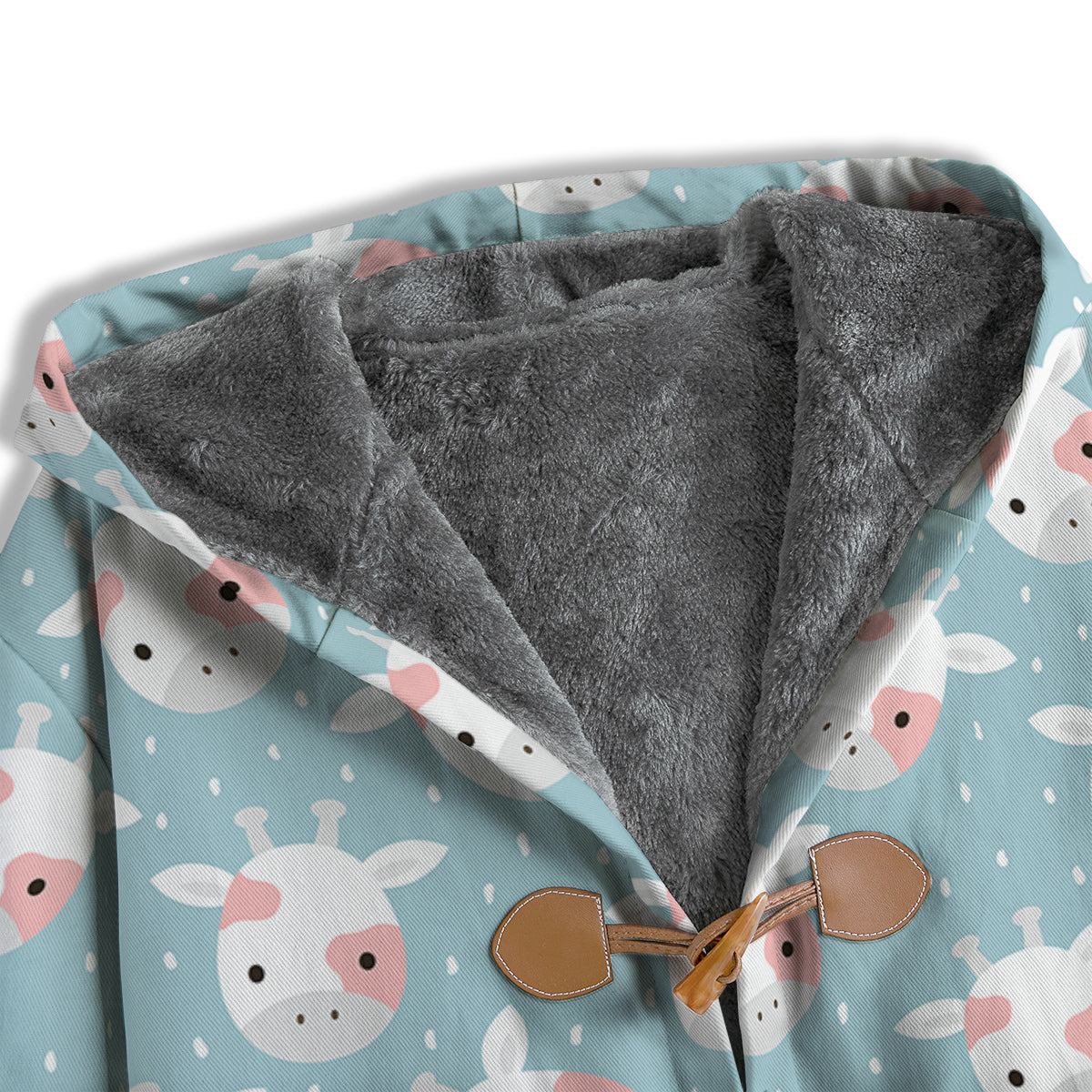 Baby Cow Cartoon Cute Print Pattern Men's Windbreaker Jacket-grizzshop