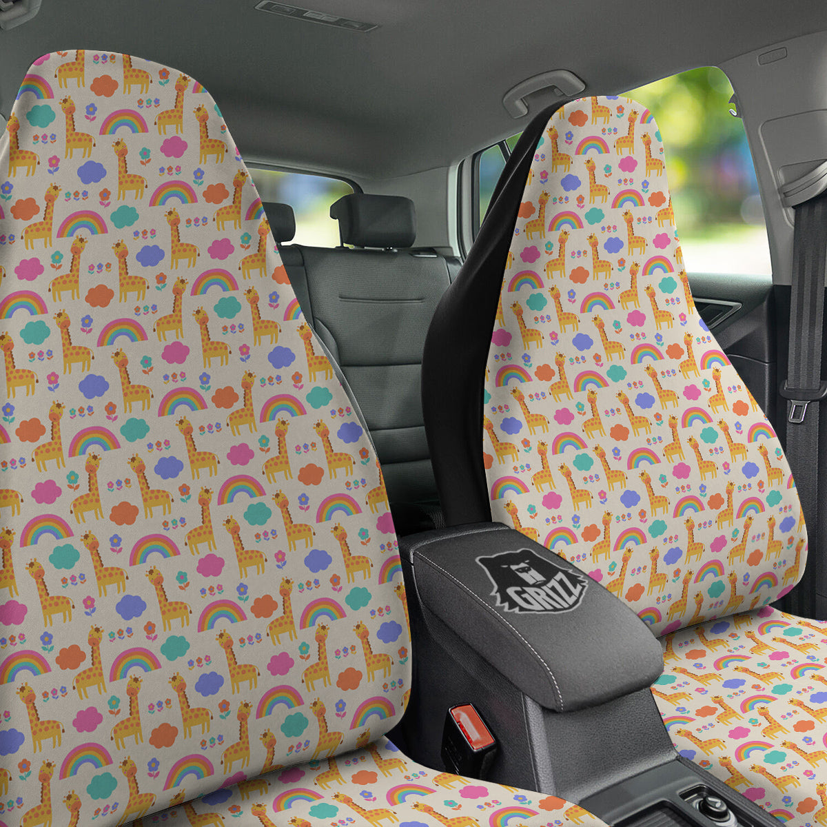 Baby Giraffe Cute Print Pattern Car Seat Covers-grizzshop
