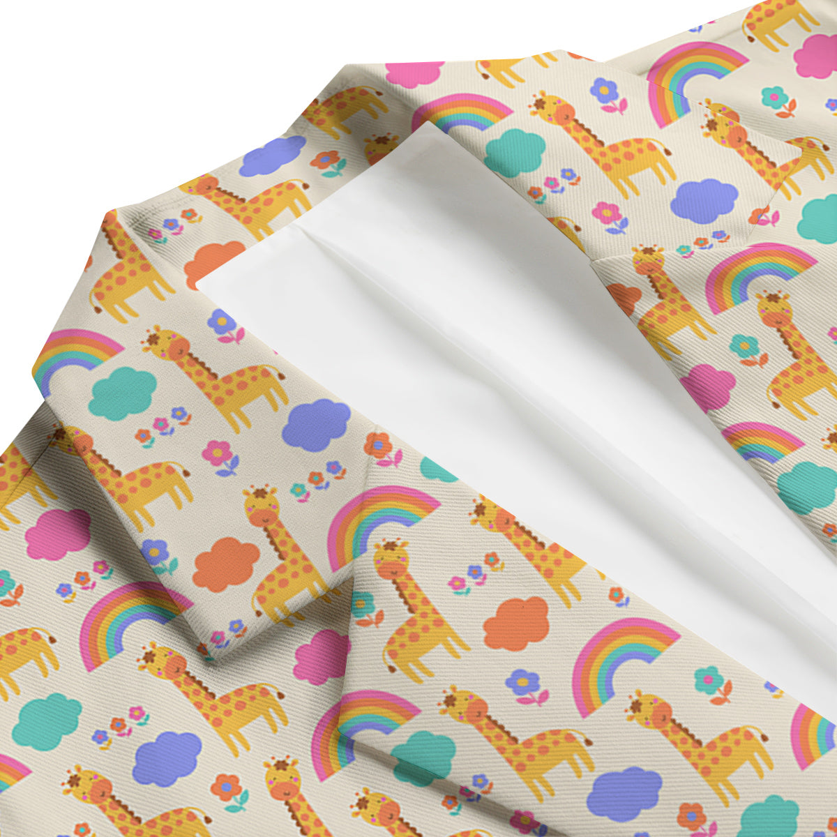 Baby Giraffe Cute Print Pattern Men's Blazer-grizzshop