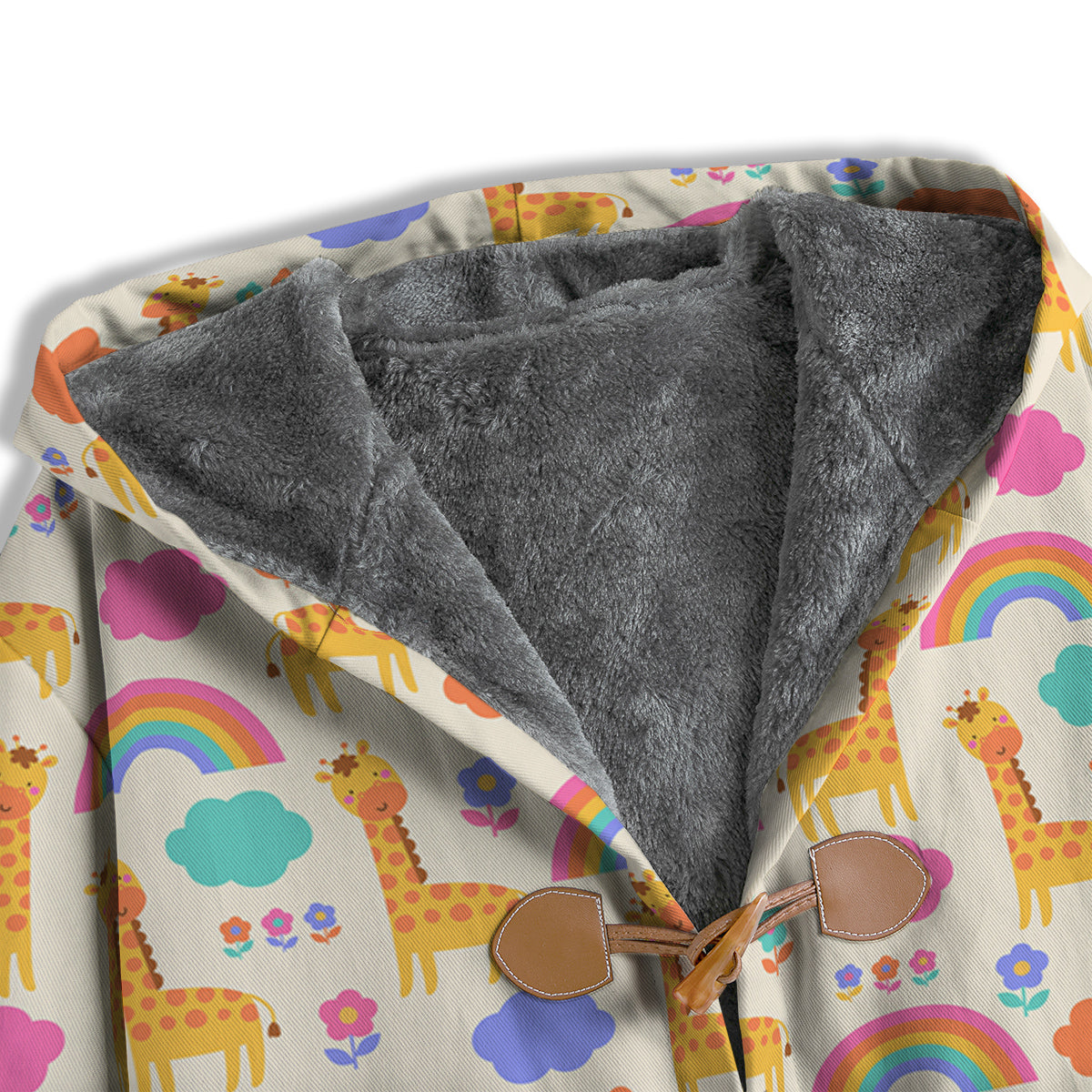 Baby Giraffe Cute Print Pattern Men's Windbreaker Jacket-grizzshop
