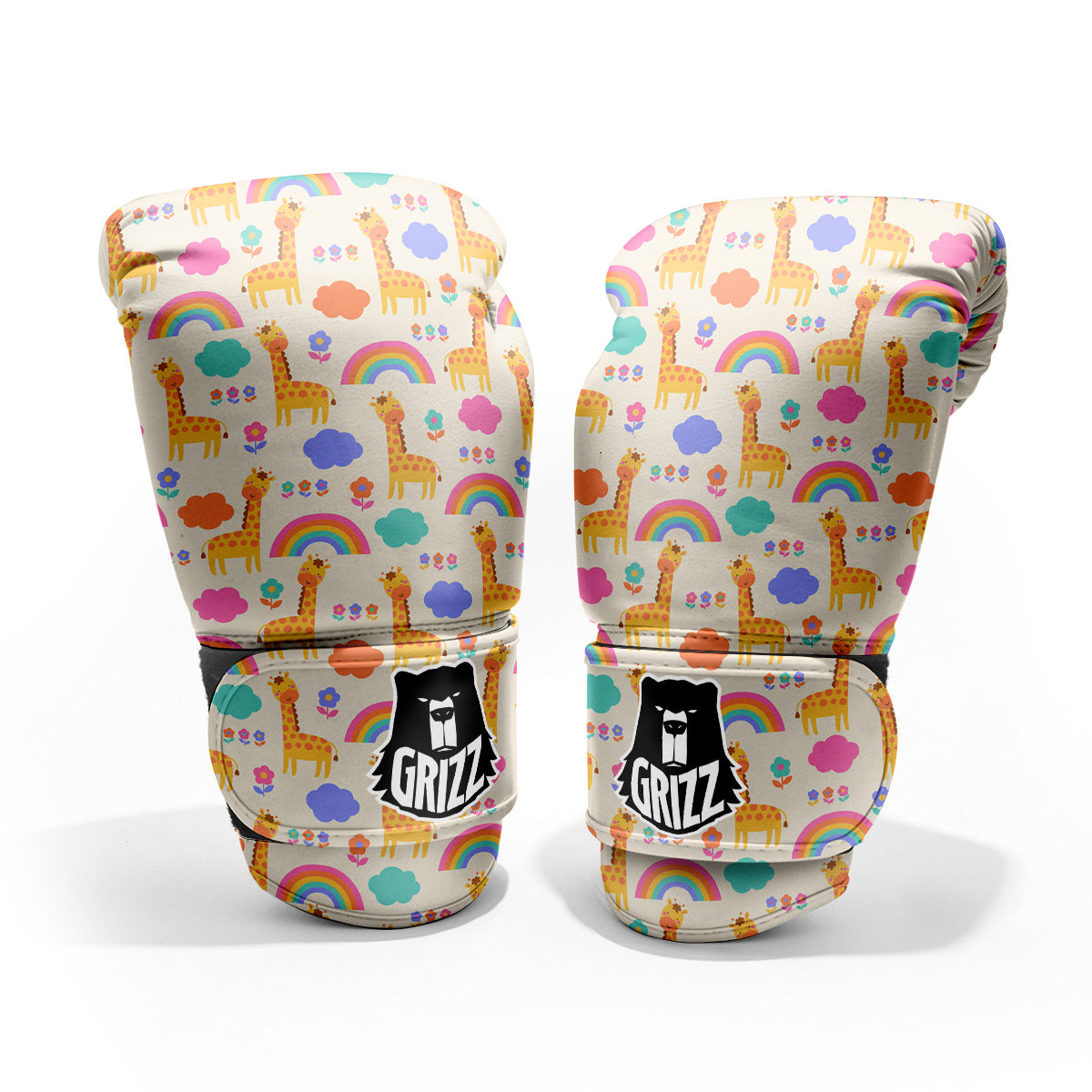 Baby Giraffe Cute Print Pattern Pro Boxing Glove