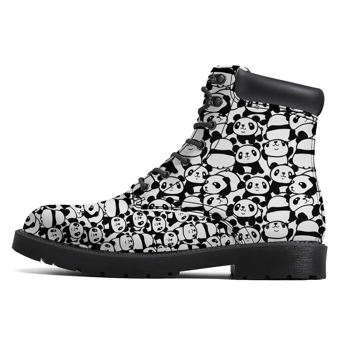 Baby Panda Cute Print Pattern Boots-grizzshop
