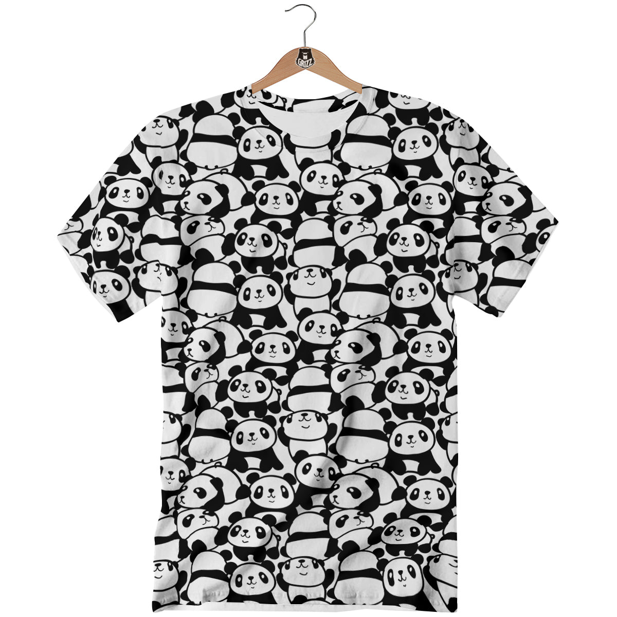 Baby Panda Cute Print Pattern T-Shirt-grizzshop
