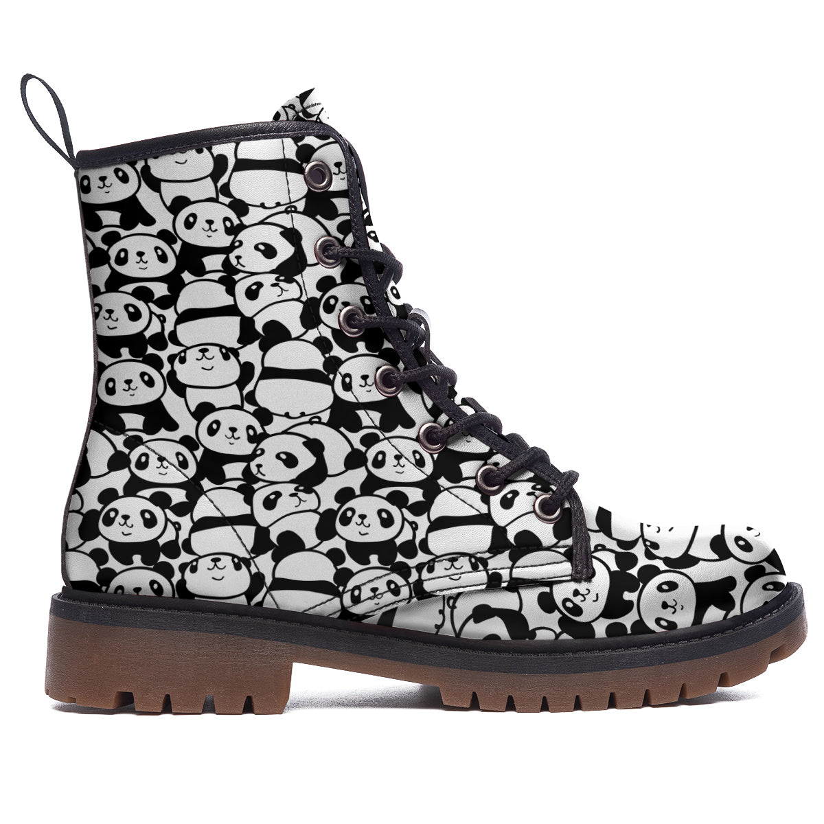 Baby Panda Cute Print Pattern Work Boots-grizzshop