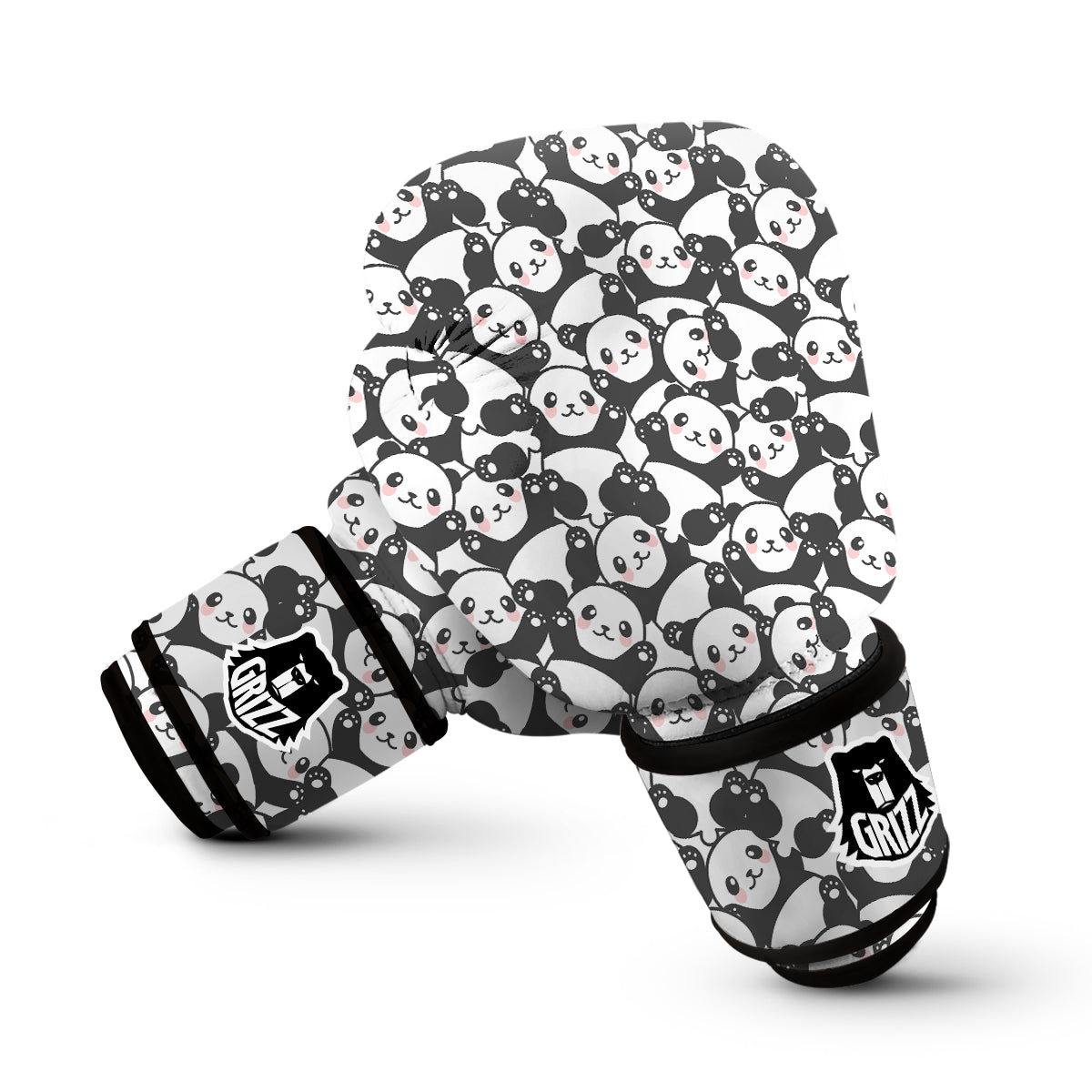 Baby Panda Pattern Print Boxing Gloves-grizzshop