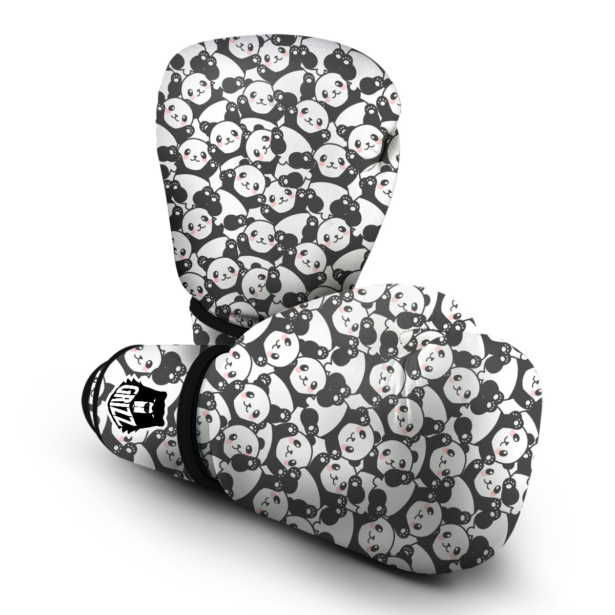 Baby Panda Pattern Print Boxing Gloves-grizzshop