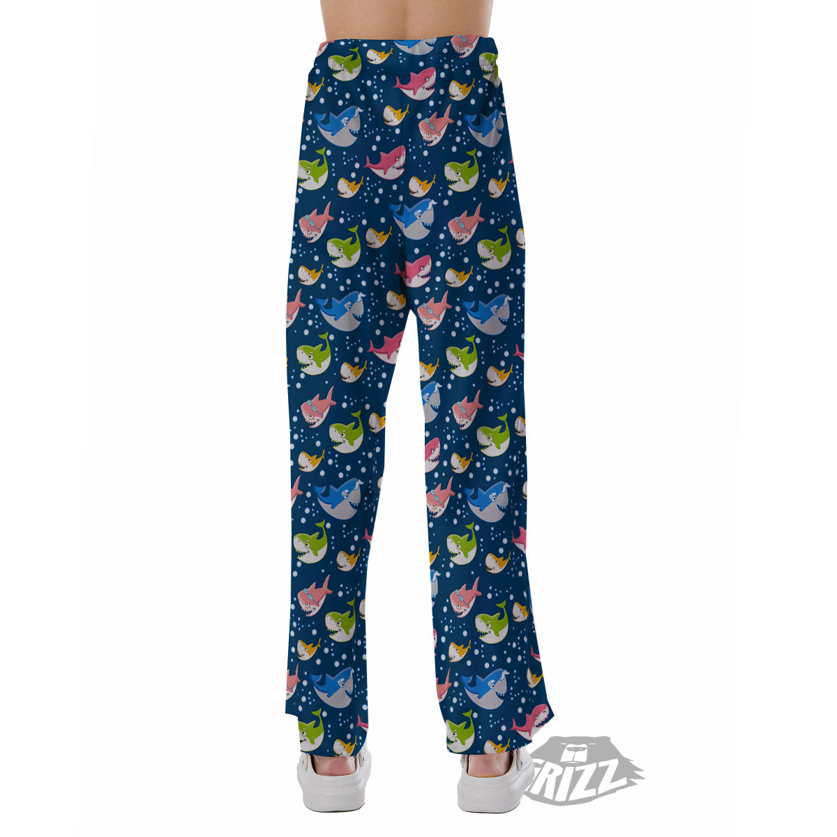 Baby Sharks Colorful Print Pattern Pajama Pants-grizzshop