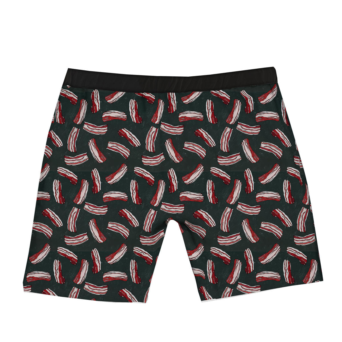 Bacon Black Print Pattern Boxer Briefs-grizzshop