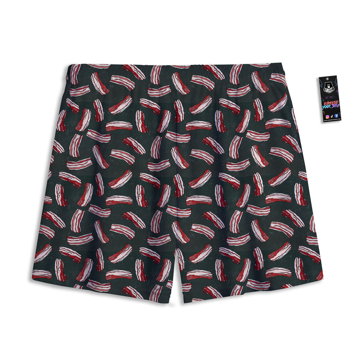 Buffalo Plaid Halloween Print Mesh Shorts