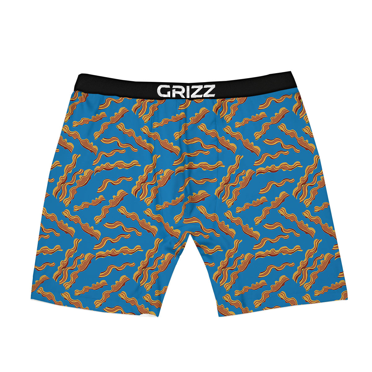 Bacon Blue Crispy Print Pattern Boxer Briefs-grizzshop