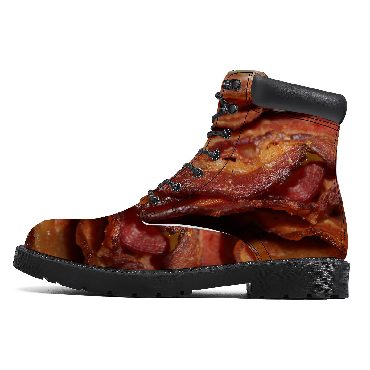 Bacon Crispy Print Boots-grizzshop