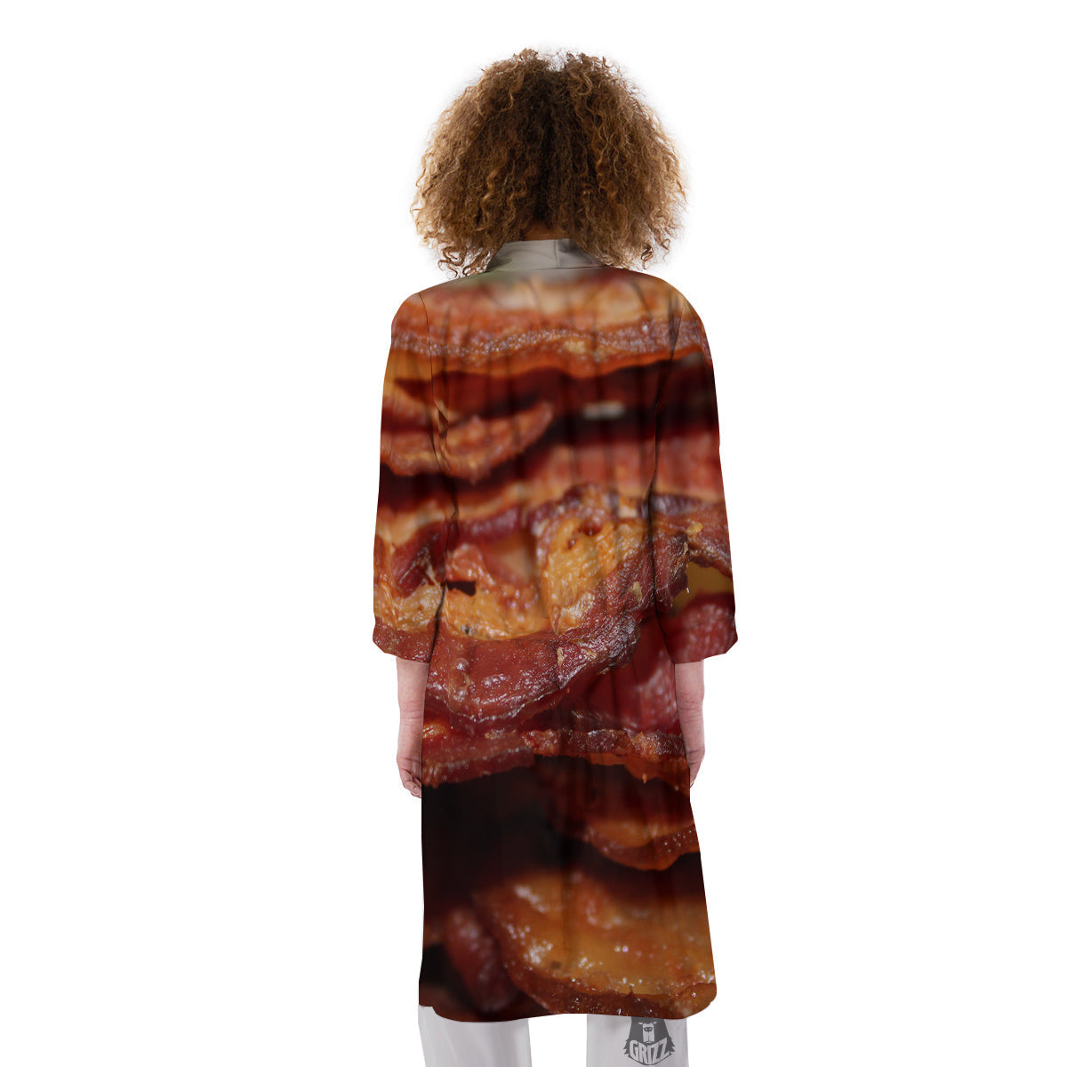 Bacon Crispy Print Kimono-grizzshop