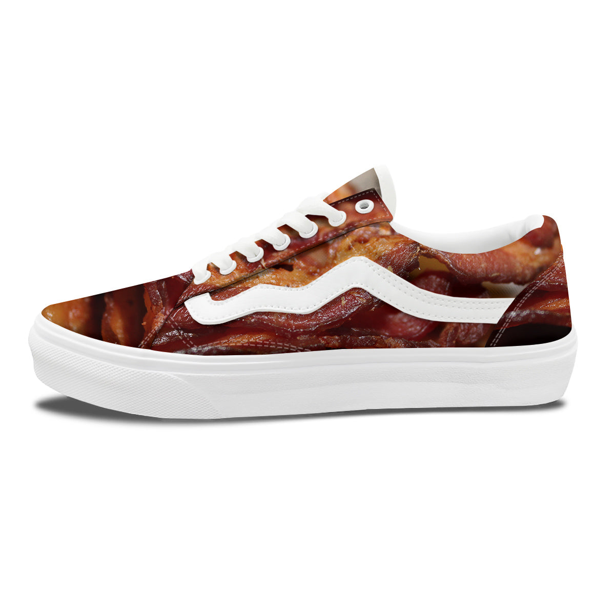 Bacon Crispy Print Skate Shoes-grizzshop