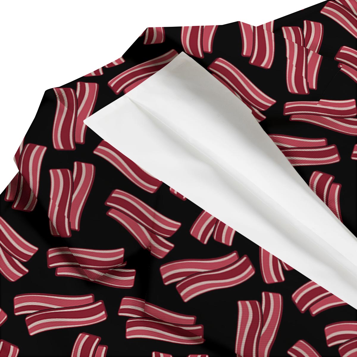 Bacon Pattern Print Men's Blazer-grizzshop