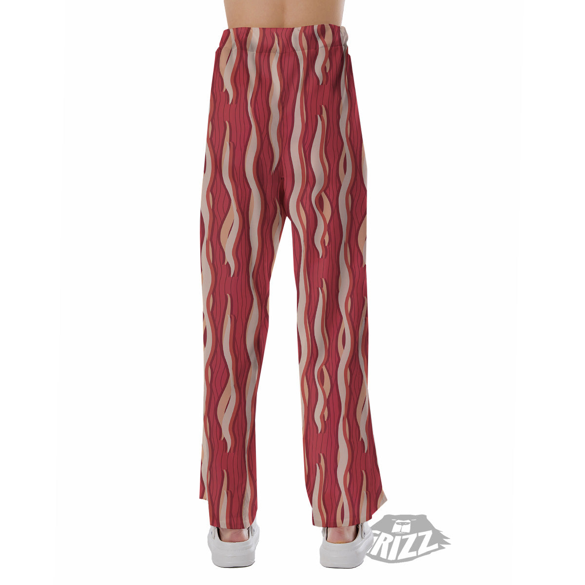 Bacon Texture Print Pattern Pajama Pants-grizzshop