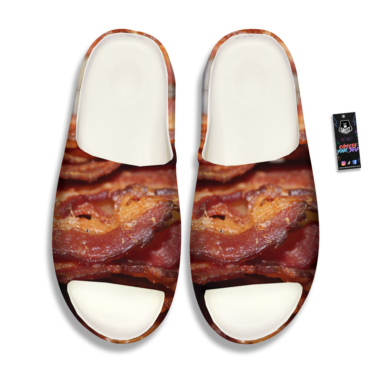 Bacon Crispy Print Sandals-grizzshop