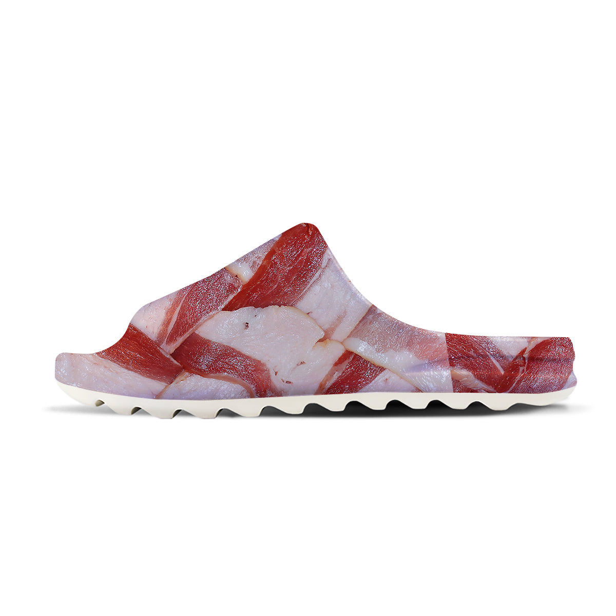Bacon Weaving Print Sandals-grizzshop