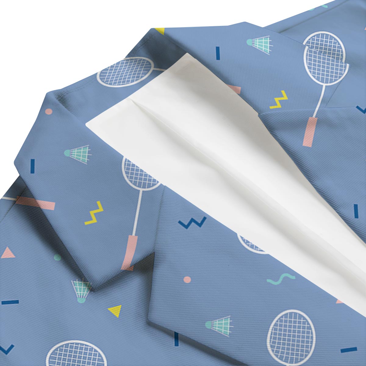 Badminton Cute Print Pattern Men's Blazer-grizzshop