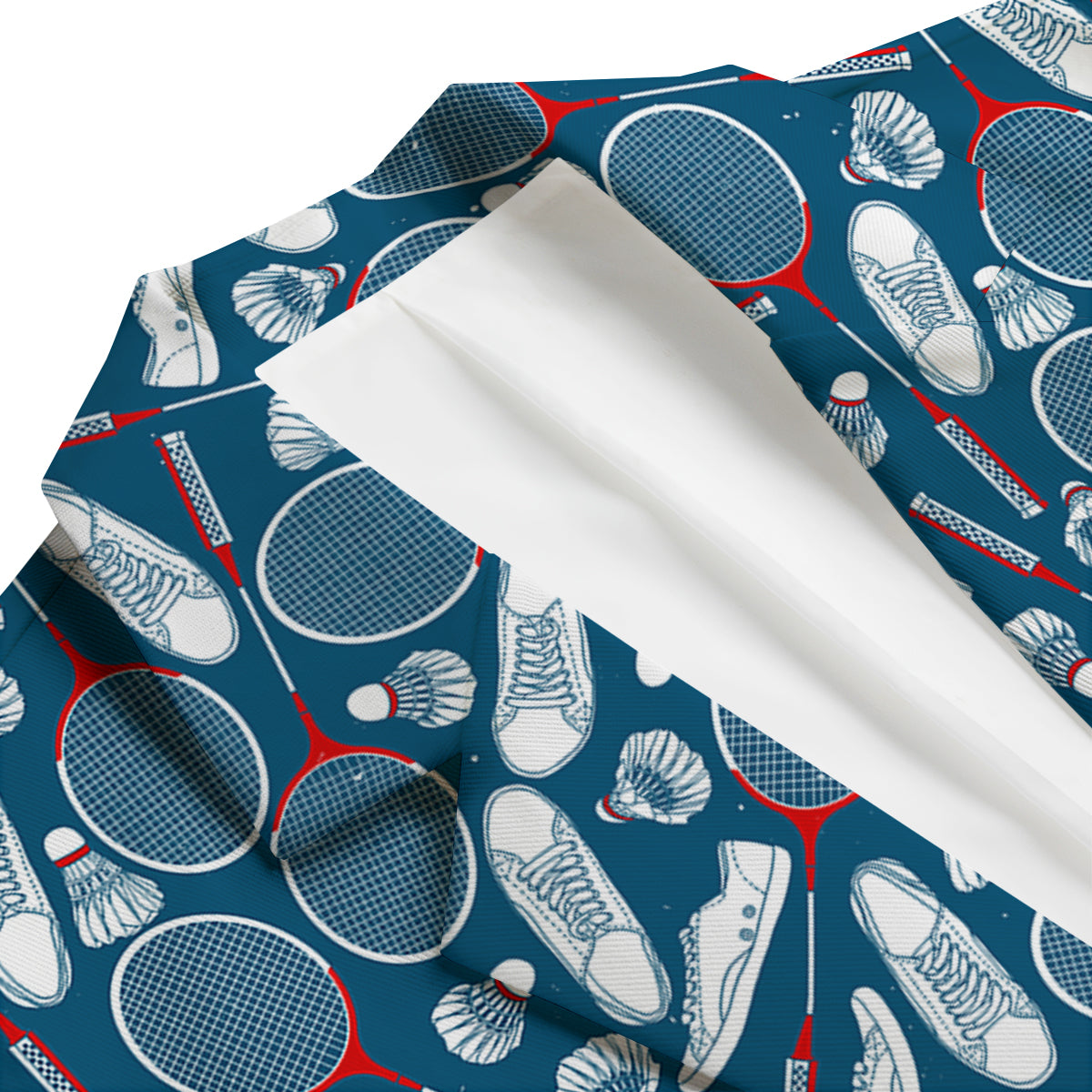 Badminton Print Pattern Men's Blazer-grizzshop