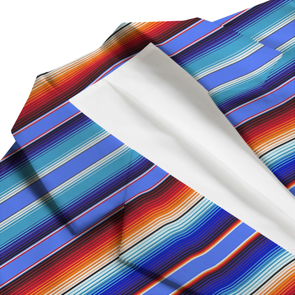 Baja Mexican Blanket Serape Pattern Print Men's Blazer-grizzshop