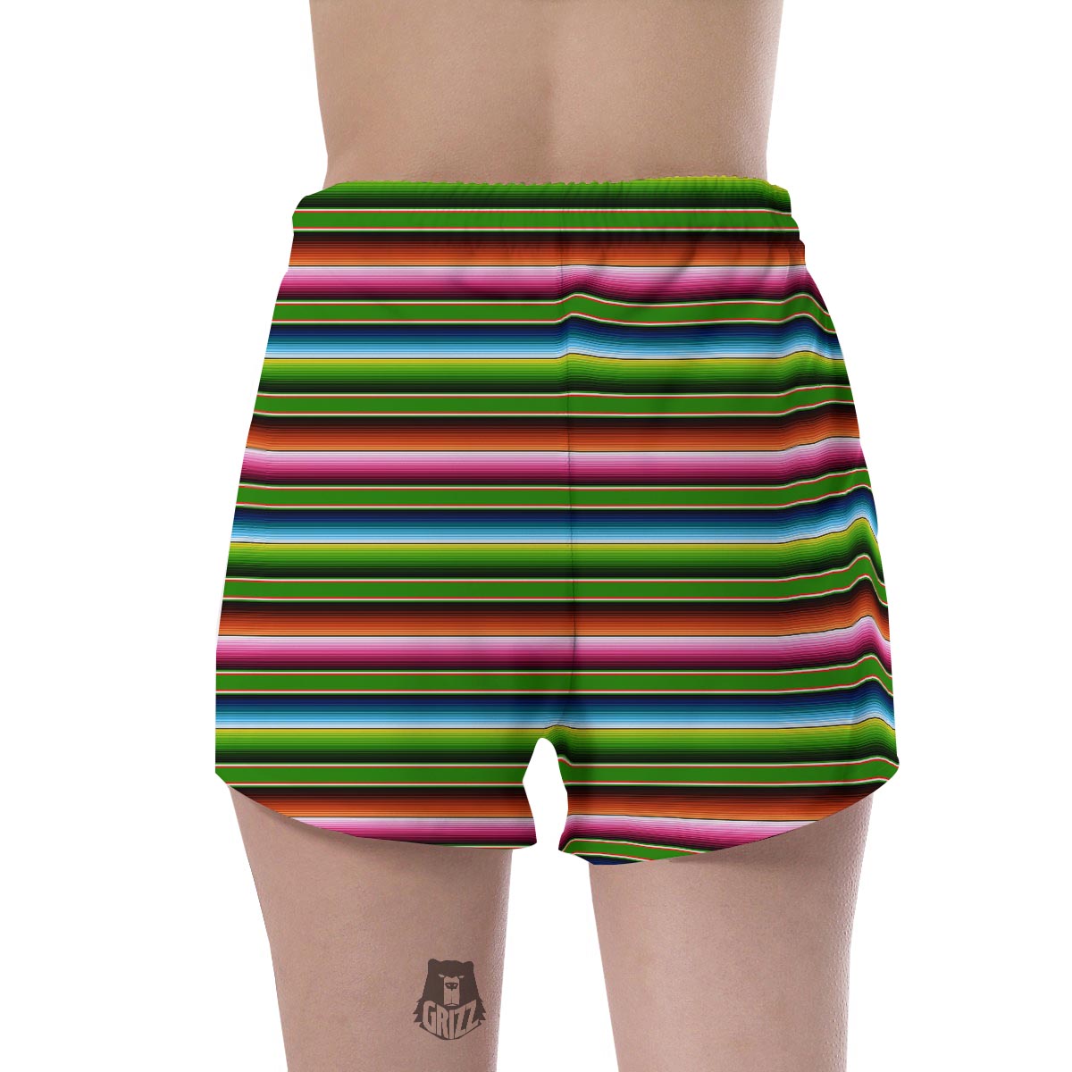 Baja Mexican Print Women's Shorts-grizzshop