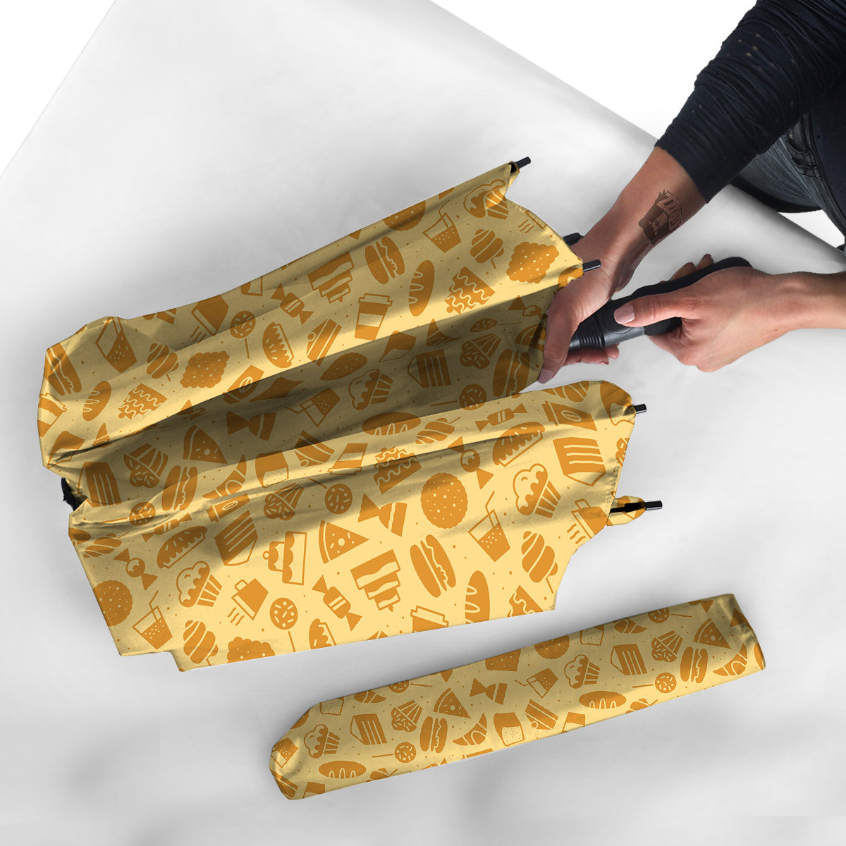 Bakery And Dessert Print Pattern Umbrella-grizzshop