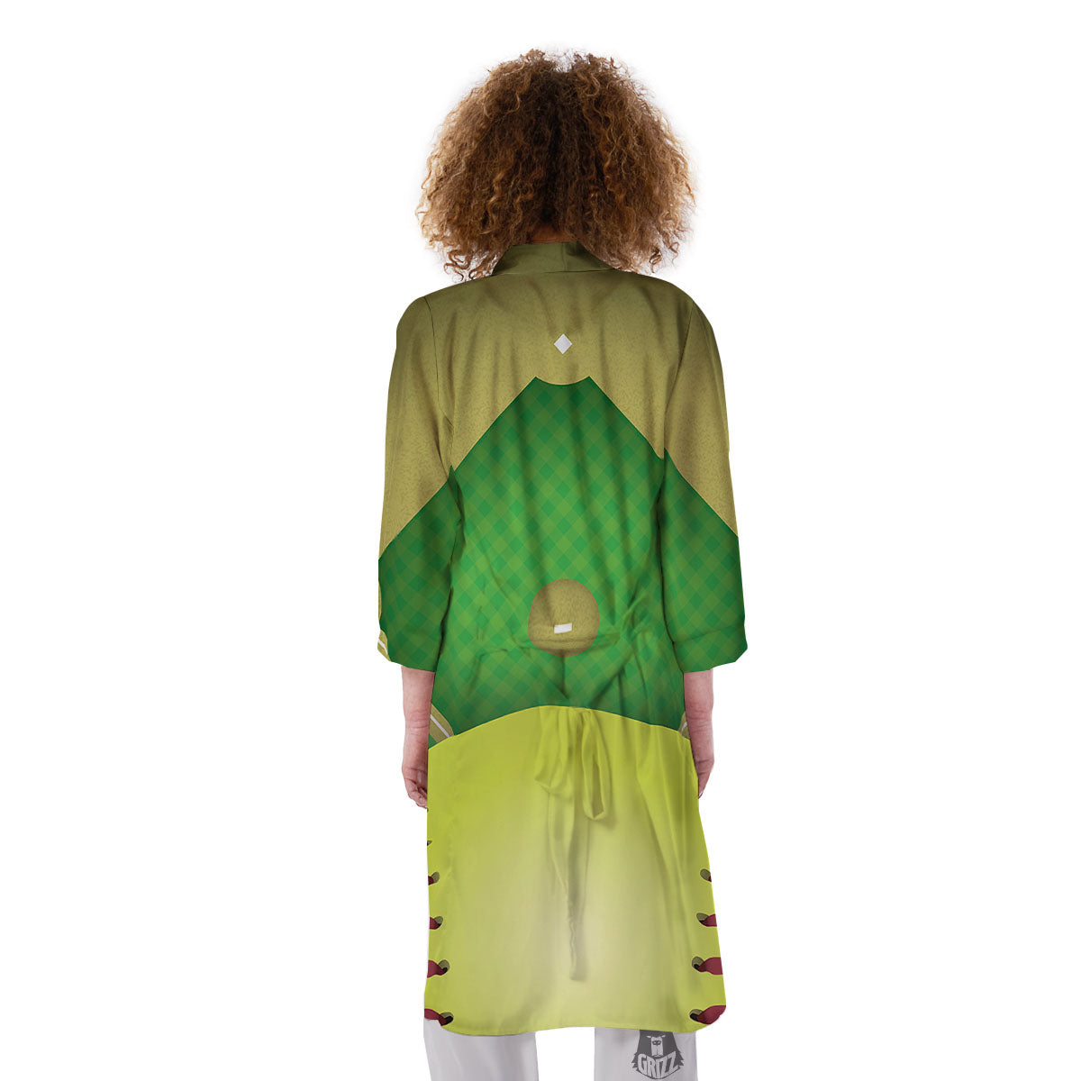 Ball And Softball Field Print Kimono-grizzshop