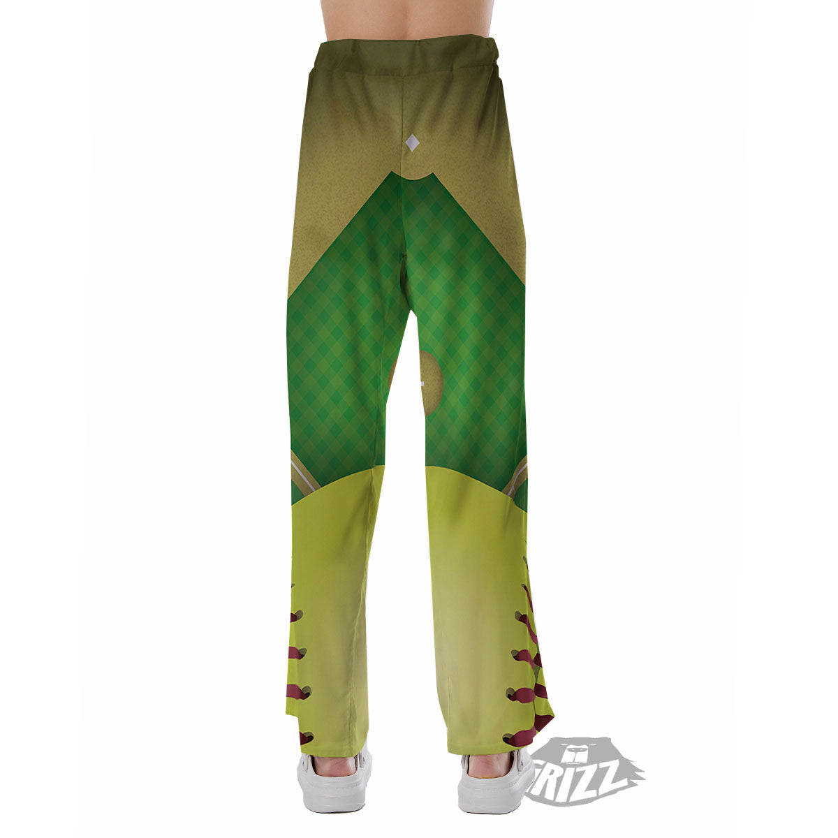 Ball And Softball Field Print Pajama Pants-grizzshop