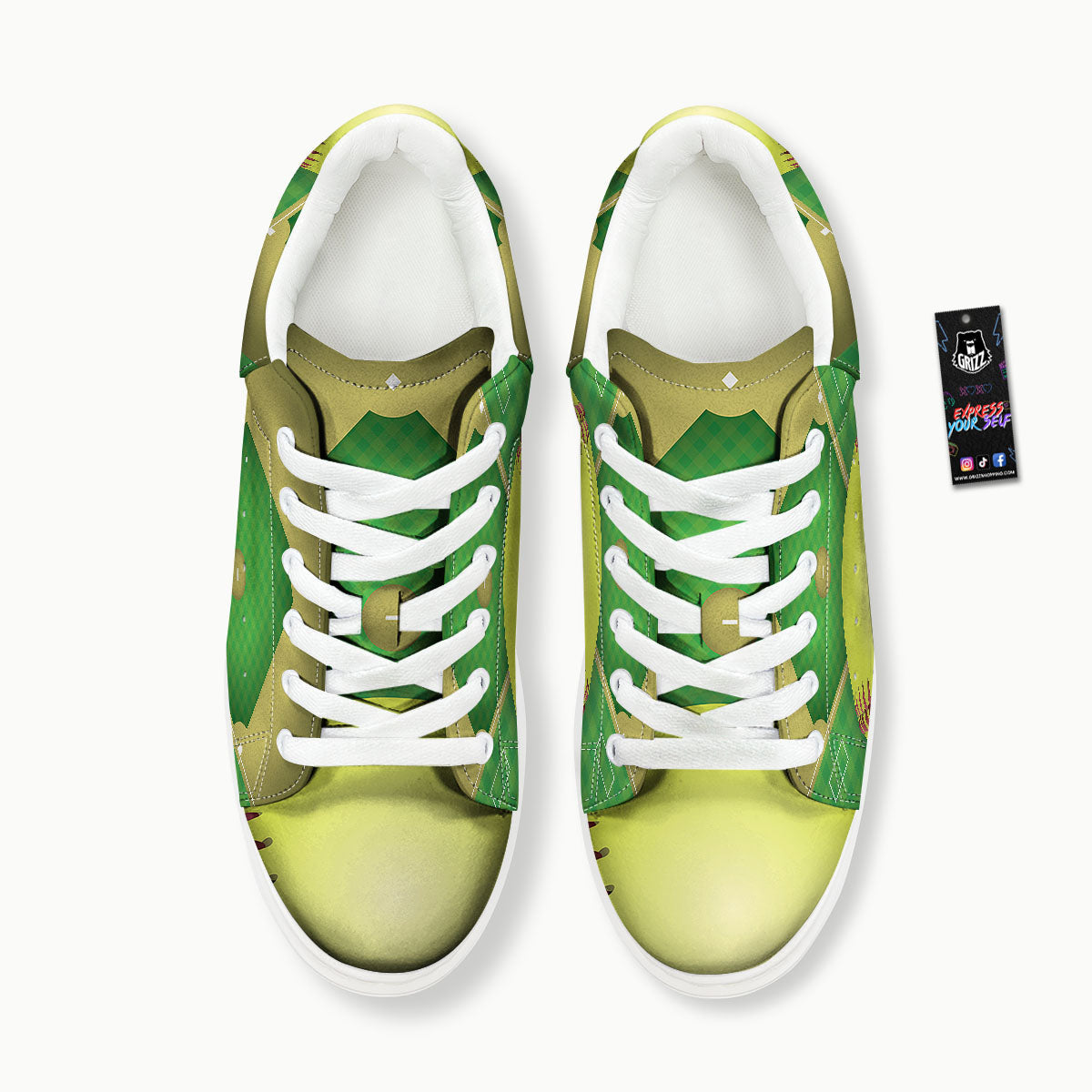 Ball And Softball Field Print Platform Shoes-grizzshop