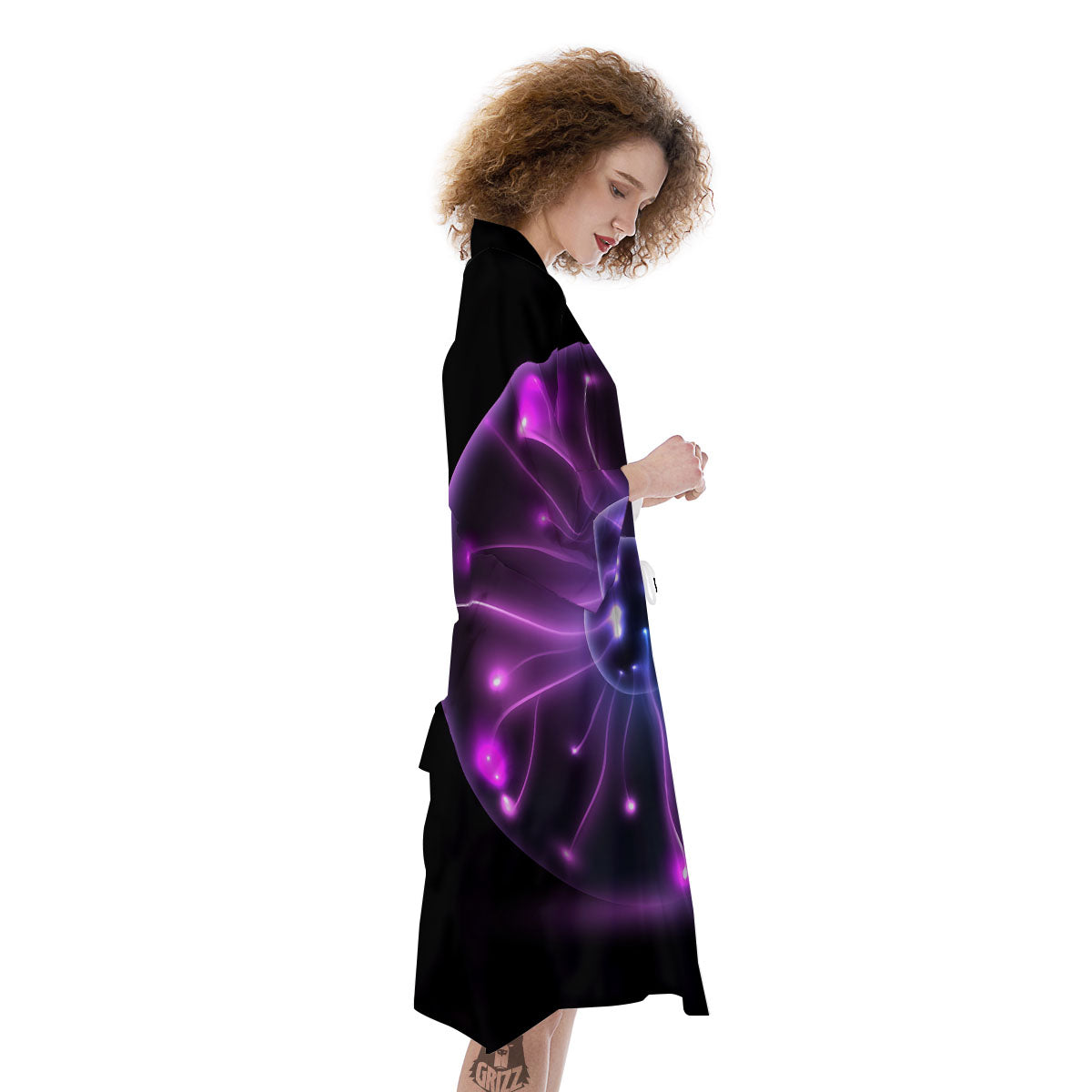 Ball Plasma Print Kimono-grizzshop