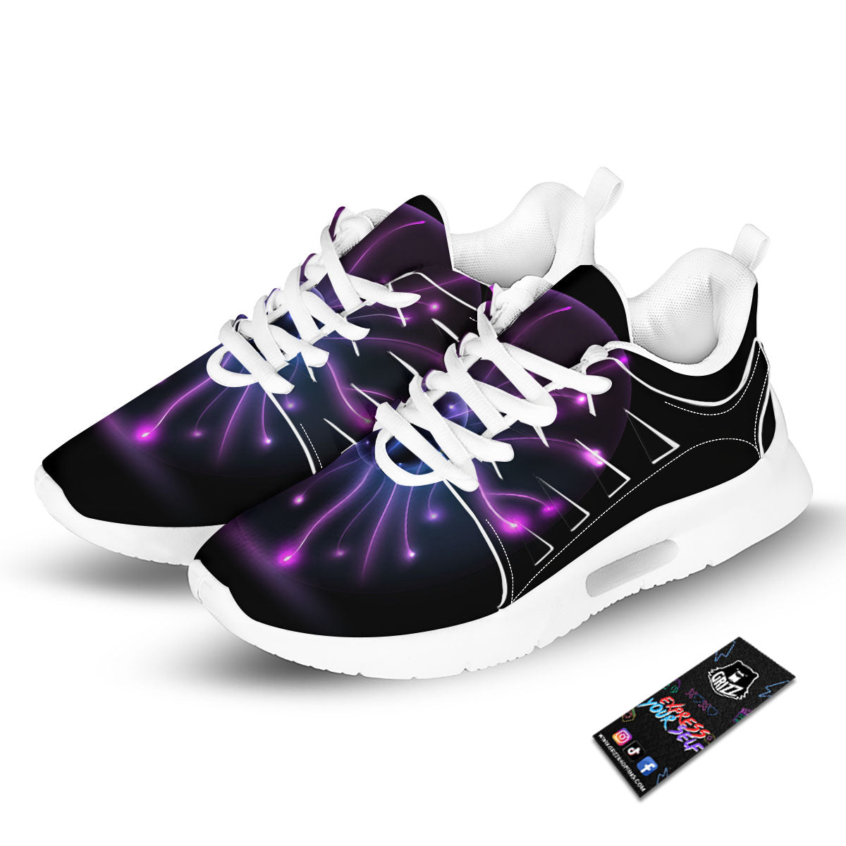 Ball Plasma Print Tennis Shoes-grizzshop