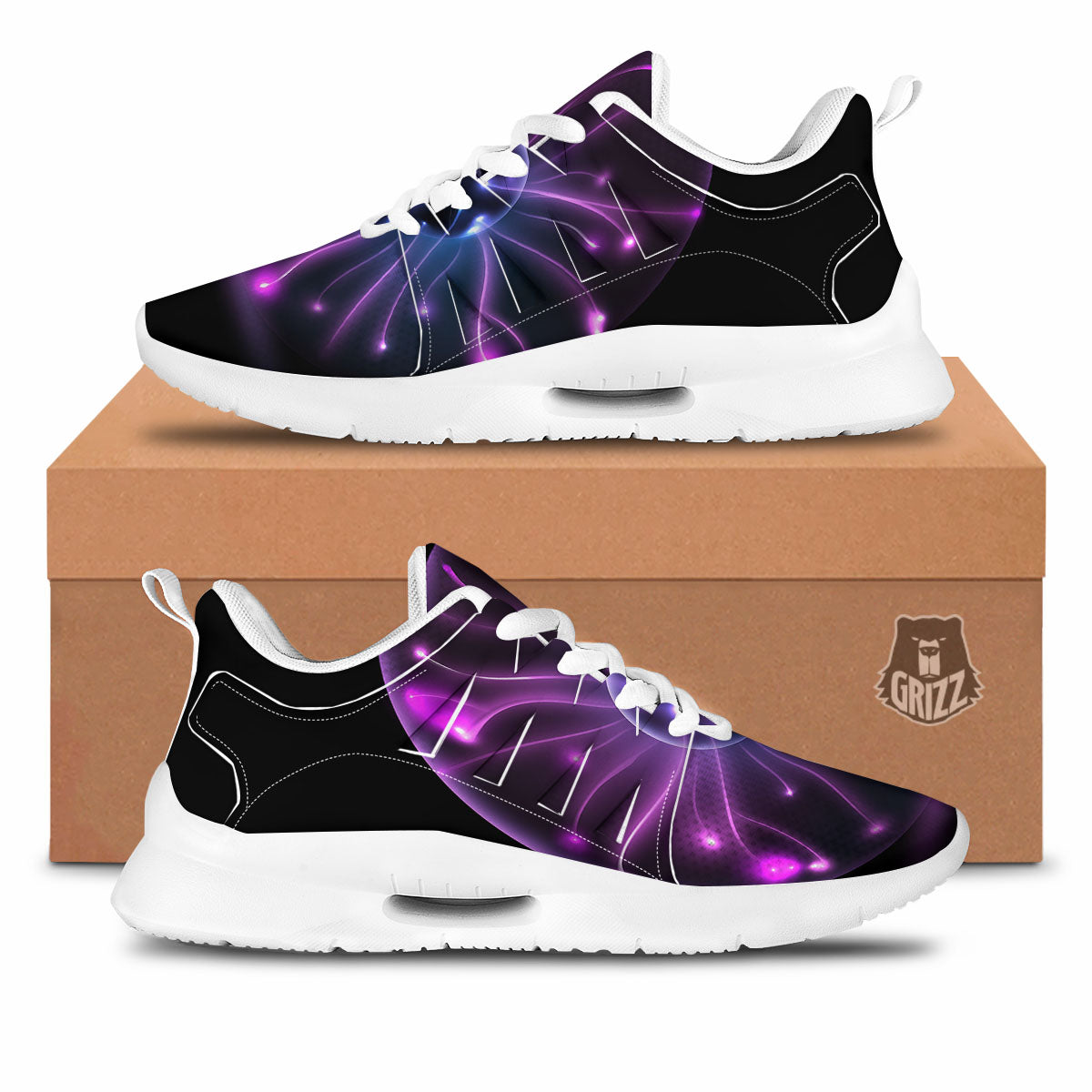 Ball Plasma Print Tennis Shoes-grizzshop