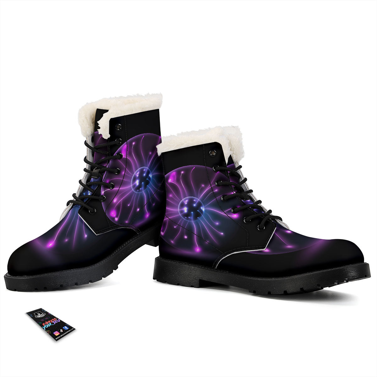 Ball Plasma Print Winter Boots-grizzshop