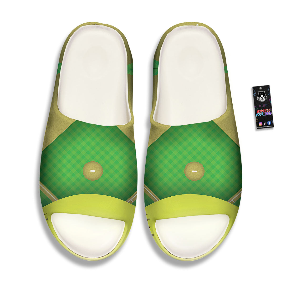 Ball And Softball Field Print Sandals-grizzshop