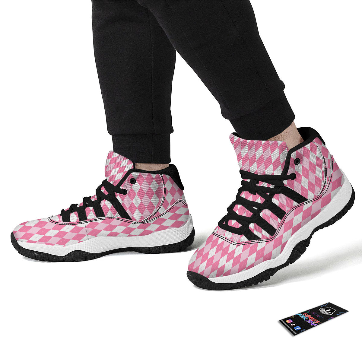 Ballet Dancing Print Pattern Black Bball Shoes-grizzshop