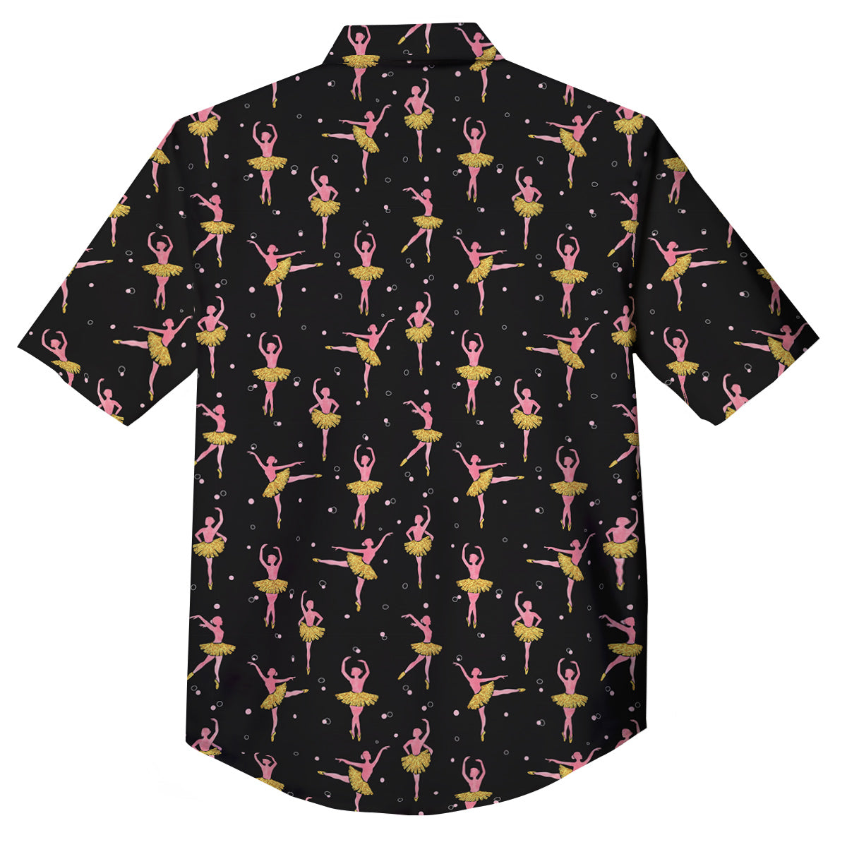 Ballet Dancing Print Pattern Button Up Shirt-grizzshop