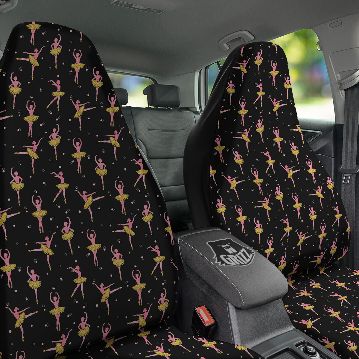 Ballet Dancing Print Pattern Car Seat Covers-grizzshop