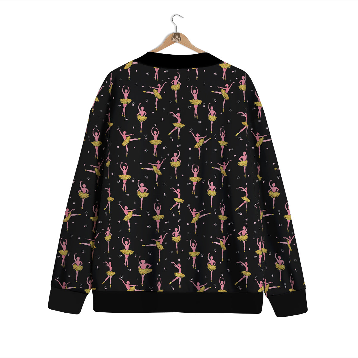 Ballet Dancing Print Pattern Cardigan-grizzshop